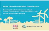 Egypt Climate Innovation Collaborative€¦ · Egypt’s Ecosystem Has Effectively Supported IT/Mobile App Startups There is lack of continuity in support programs. Clean tech startups