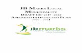 JB MARKS LOCAL MUNICIPALITY DRAFT IDP 2017 -2022 …€¦ · Project Completed. 2 Rysmierbult Bulk water Supply 09 February 2019 11 December 2018 227 households Project Completed