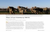 The 21st Century NCOThe 21st Century NCO By Dr. Evelyn Hollis United States Army Sergeants Major Academy S enior noncommissioned officers (NCO) fulfill dual roles in a unit, both as