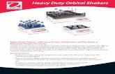 Heavy Duty Orbital Shakers - johnsonscale.com · Eight Orbital Shakers Offering a Variety of Capacities and Flexibility to ... protein studies, blotting techniques Model SHHD1619AL