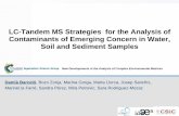 LC-Tandem MS Strategies for the Analysis of Contaminants of Emerging Concern in Water ... · 2015-03-30 · LC-Tandem MS Strategies for the Analysis of Contaminants of Emerging Concern