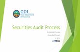 Securities Audit Process - Lean Ohiolean.ohio.gov/.../beltprojects/...GreenBelt_SecuritiesAudit_April2016.pdf · Green Belt Project 4/14/16 . Project Team ... Cert of Deposit Auditors