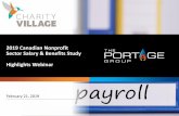 2019 Canadian Nonprofit Sector Salary & Benefits …...Study covers both compensation and benefits ©2019 The Portage Group Inc. & CharityVillage Study Limitations Compensation figures