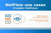 NetFlow use cases - TERENA · NetFlow Analyzer (ICmyNet.Flow) Statistics per Traffic Patterns and subnets Statistics per exporter/interfaces (v4) Statistics for each node, IP hierarchy