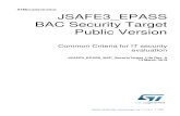 STMicroelectronics JSAFE3 EPASS BAC Security Target Public ... · Special Publication 800-38A 2001 Edition [SP800-90A] National Institute of Standards and Technology, Recommendation
