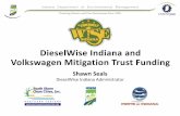 DieselWise Indiana and Volkswagen Mitigation Trust Funding · • Idiaa’s portio of this total ill e earl Ç $9 illio. • Trustee recommendation, but not trust itself, already