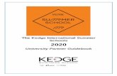 University Partner Guidebook - UVarelint.uva.es/wp-content/uploads/2020/01/2020-Kedge-International... · 6 3 An Introduction to the Kedge International Summer School As the only