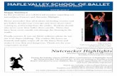 MAPLE VALLEY SCHOOL OF BALLET · MVSB student since 2005 Happy Holidays! ... rk. 2016-17 Calendar MVSB will have classes every day between the start and end of classes, with the following