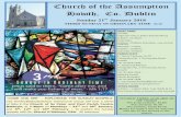 Church of the Assumption Howth, Co. Dublin · Church of the Assumption Howth, Co. Dublin Sunday 21st January 2018 THIRD SUNDAY IN ORDINARY TIME 03/18 MASS TIMES Sunday Vigil Saturday