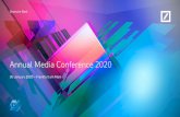 Deutsche Bank · Annual Media Conference, 30 January 2020 8th consecutive quarter of year-on-year adjusted cost reductions 16 2018 1.1 2019 22.8 22.8 (6)% Q2 2018 Q3 2018 0.7 Q1 2018