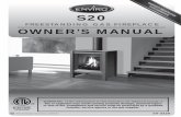 FREESTANDING GAS FIREPLACE OWNER’S MANUAL...a good gas fireplace glass cleaner, available at your local ENVIRO dealer. 6. Specifications. D. imensions: R. ating. L. abeL & L. ighting.