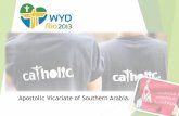 Apostolic Vicariate of Southern Arabia.€¦ · Catechesis Animated by team from the Vicariate. Approximate cost of Aed 9250/-Tickets 7100 Registration 966 Mission week 297 Transport