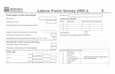 Labour Force Survey 2001:1 3 - Statistics South Africa · + Labour Force Survey 2001:1 3 + Particulars of the household PSU number Dwelling unit number Physical identification of