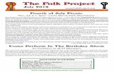 The Folk Project · The Project’s annual July 4th picnic will happen on (yes…) July 4th, at the Sugarloaf A field in beau-tiful Lewis Morris Park, Morristown. We’ll officially