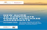 NSW GDEUI TOPORATE COR POWER PURCHASE AGREEmENTS · Melbourne Renewable Energy Project Telstra Club 1 Victorian Government ... An added benefit of PPAs is the reputational and marketing