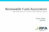 Renewable Fuels Association · beneficial renewable fuel. Since 1981, the Renewable Fuels Association (RFA) has been helping Americans have more affordable, ... •USDA will provide