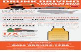 DRUNK DRIVING · 2019-09-01 · DRUNK DRIVING A PLAGUE ON SOUTH CAROLINA’S ROADS HOW COMMON IS DRUNK DRIVING IN SOUTH CAROLINA? Every year in South Carolina, more than 300 people