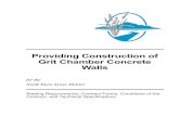 Providing Construction of Grit Chamber Concrete Walls · 2019-12-24 · CONSTRUCTION OF GRIT CHAMBER CONCRETE WALLS AS PER TECHNICAL SPECS Term of the Service(s) Contract is for duration