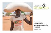 Charter for Change: Endorsers survey analysis report · survey analysis report November 2018. 2: 10 Summary A survey conducted by the Charter4Change among the charter’s endorsers
