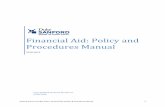 Financial Aid: Policy and Procedures Manual · 2018-06-20 · 13- Final exams end SECTION 3: FINANCIAL AID PROGRAMS Financial aid programs which are available to students attending