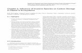 Chapter 4. Influence of Invasive Species on Carbon Storage ... · 4.1. Highlights • Invasive species are widely distributed among most of Hawaiʻi’s forests, woodlands, shrublands,
