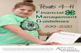2019-2020 - Texas 4-Htexas4-h.tamu.edu/wp-content/uploads/19-20-Financial-Management-Guide2.pdf2019-2020 Texas 4-H Financial Management Guidelines The members of Texas A&M AgriLife