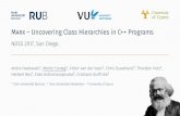 Marx – Uncovering Class Hierarchies in C++ Programs - NDSS ... · Andre Pawlowski, Moritz Contag, Victor van der Veen, Chris Ouwehand, Thorsten Holz, Herbert Bos, Elias Anthonasopoulos,