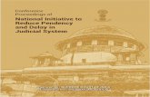 Conference Proceedings of€¦ · Conference Proceedings of National Initiative to Reduce Pendency and Delay in Judicial System 7 CONTENTS PART I PAGES BACKGROUND 13 INAUGURAL SESSION: