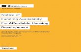 Notice of Funding Availability For Affordable Housing ......Sep 19, 2014  · N F Availability 1 Small-Scale Infill Development and Rehabilitation . Residential Projects. Issued: September