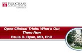 There Now Paula D. Ryan, MD, PhDTrials.pdf · Paula D. Ryan, MD, PhD. Hanahan and Weinberg, 2000 Acquired Capabilities of Cancer. Clinical Trials •When should I consider a clinical