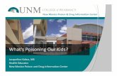 What’s Poisoning Our Kids? … · Librium, Xanax, Valium •Sleeping aides – Lunesta, Ambien Slow the body down •Smell the alcohol, slurred speech •Sweaty skin •Dilated