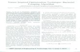 NatureInspiredOptimization Technique: Bacterial Foraging ... Inspired... · 2002, K. M. Passino proposed Bacterial Foraging Optimization Algorithm (BFOA)[l] for distributed optimization