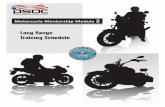 Long Range Training Schedule - Air Force Safety Center · Motorcycle Mentorship Module 2 07/12 Long Range Training Schedule 4 Section II: Module Discussion Introduction Facilitate