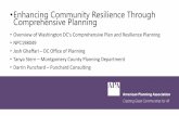 Enhancing Community Resilience Through Comprehensive Planning · DC’s Population is Growing Between 2006 & 2016 Washington, DC added 110,000 residents. Over the next 10 years we