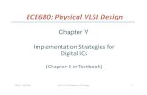 ECE680: Physical VLSI Designmason.gmu.edu/~qli6/ECE680/chapter5 Implementation strategies.pdf · Impact of Implementation Choices 100‐1000 o cessor P S/mW) 10‐100 a in ‐ specific