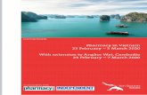 Cruise through Halong Bay - Jon Baines Tours · 26 Feb (wed) LHanoi – Halong Bay Am Early departure for Halong Bay. Arrive and board the Glory Legend junk Pm Cruise through Halong