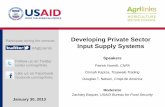 Participate during the seminar: Developing Private Sector ...agrilinks.org/sites/default/files/resource/files/In-person Version_ Jan... · • Expand supplier credit options • Expand