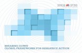 BREAKING DOWN GLOBAL FRAMEWORKS - PreventionWeb€¦ · Yet, against this backdrop, the post-2015 frameworks provide an opportunity for joint, cohesive action. Together, the Sendai