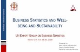 BUSINESS STATISTICS AND W BEING AND SUSTAINABILITY€¦ · • Business Statistics, Measuring Sustainability and Well-being. March 23-25, 2018 UN Expert Group on Business Statistics.