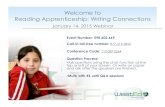 Welcome to Reading Apprenticeship: Writing Connectionsreadingapprenticeship.org/.../Reading-Apprenticeship-Writing...1-13-1… · Reading Apprenticeship: Writing Connections January