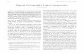 Digital Holography Data Compressionjournal.telfor.rs/Published/Vol11No1/Vol11No1_A10.pdf · Abstract — Digital holography processing is a research topic related to the development