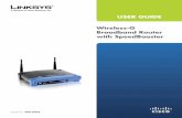 Wireless-G Broadband Router with SpeedBooster · 5/29/2007  · Thank you for choosing the Linksys Wireless-G Broadband Router with SpeedBooster. The Router lets you access the Internet
