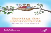 Saving for Retirement - globalag.igc.orgglobalag.igc.org/elderrights/us/2009/saving_retirement.pdf · about saving for retirement. Fictional stories illustrate some important issues