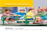 Executive Summary€¦ · National Position Paper on Recess - Executive Summary Foundation This Position Statement was prepared based on a review of the best available evidence, including