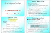 2.2 Socket programming - ntut.edu.twkwke/DC2006/socket programming in C.… · SPC 1 Network Applications | Socket Programming in C (Self-study and Practice) SPC 2 Versions of Socket