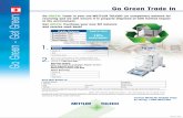 Go GREEN: Trade in your old METTLER TOLEDO (or competitor ... · Attn. Lab Trade-In promotion (Repair Center) 2915 Argentia Road, Unit 6 Mississauga,Ontario L5N 8G6 Model Returning: