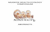 MUSKOX HEALTH ECOLOGY SYMPOSIUMpeople.ucalgary.ca/.../Muskox_Symposium_2016_Abstracts.pdf5 Muskox Health Ecology Symposium 2016 November 7-10, 2016 Calgary, Alberta Oral Presentations