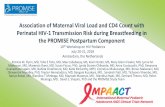 Association of Maternal Viral Load and CD4 Count with ...regist2.virology-education.com/presentations/2018/10PED/36_Flynn.… · Association of Maternal Viral Load and CD4 Count with