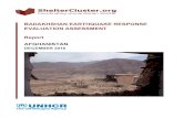 BADAKHSHAN EARTHQUAKE RESPONSE EVALUATION ASSESSMENT Badakhshan Earthquake Response Evaluation Assessment,