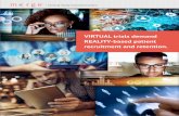 VIRTUAL trials demand REALITY-based patient …...2019/02/26  · Leveraging patient survey data. Discovering the best avenues to reach virtual trial patients. By definition, virtual